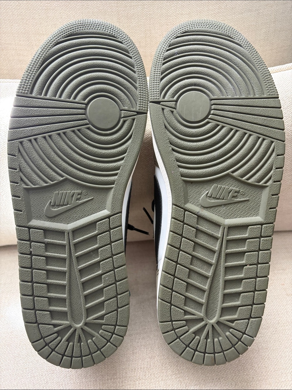 Nike Air Jordan 1 Low OG Medium Olive and Summit White / Size 11 - Picture 6 of 7
